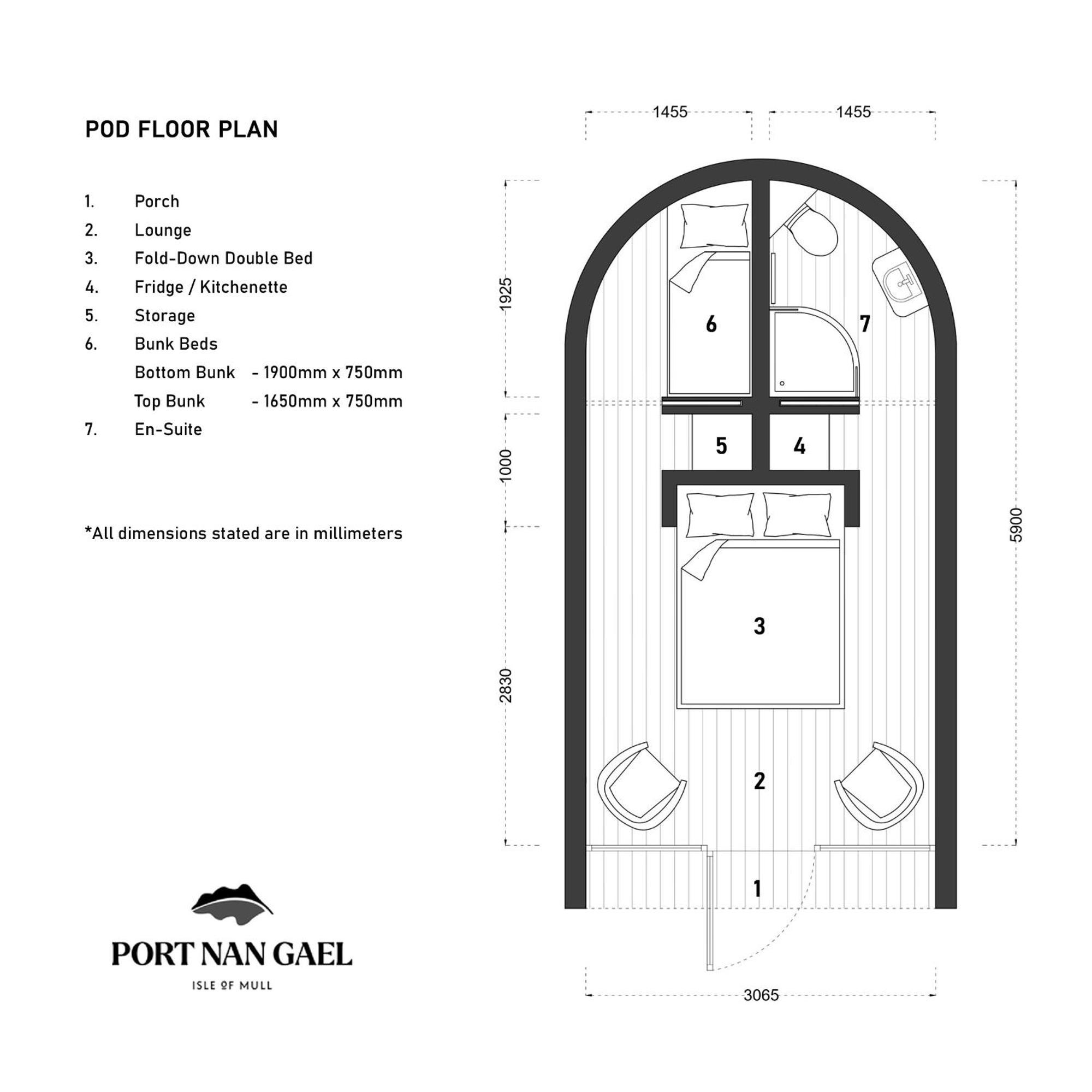 Villa Port Nan Gael Pods Pennyghael Esterno foto